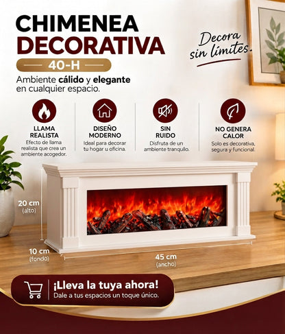 Chimenea Decorativa 40-H 40x20 cm